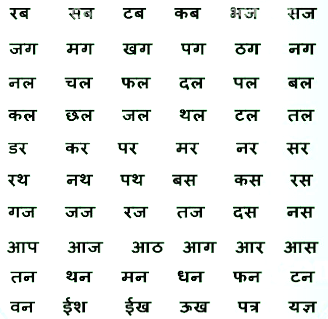 Hindi words easy 15 Toughest